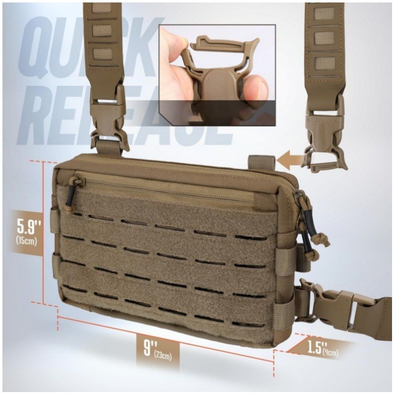 Ready-Made Cross-Border Amazon Men's Tactical Chest Bag Outdoor Tactical Vest Outdoor Sports Cycling Vest Bag