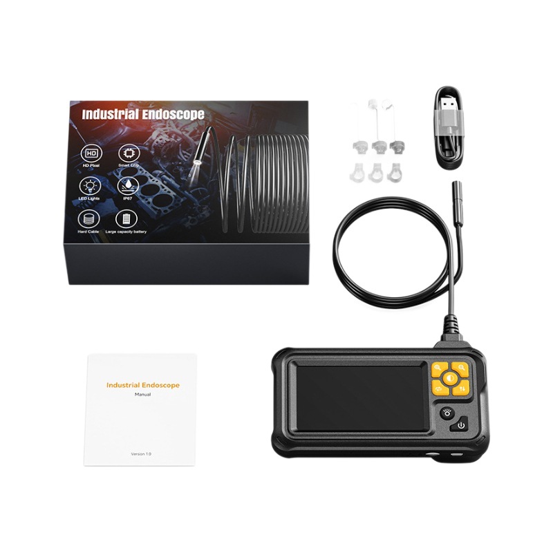 Maintenance dedicated high-definition screen handheld portable car detector single lens pipeline camera industrial endoscope