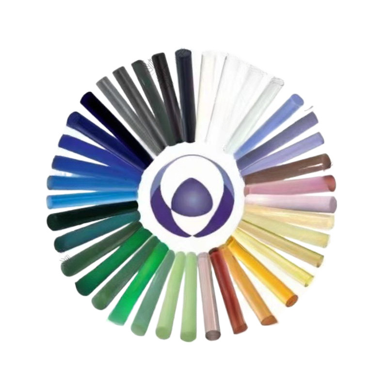 High borosilicate glass rod Glazed lamp glass can be fired hard material handmade DIY raw material colored glass rod solid