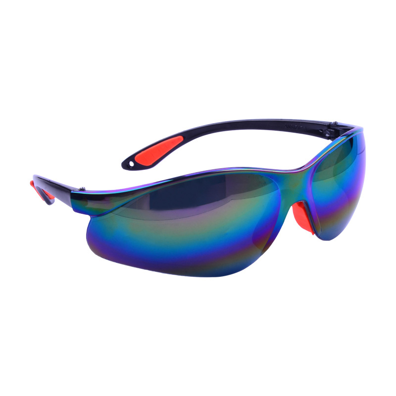 Colorful Goggles with Soft Nose Bridge, Anti-Impact, Windproof, Splash-Proof, Sports Cycling Sunglasses, Protective Glasses
