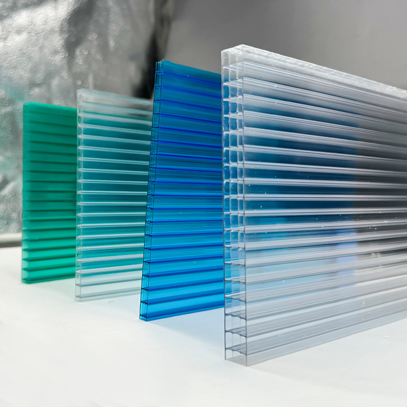 Four-Layer Pc Honeycomb Sun Panel 10mm Outdoor Greenhouse Rain Shelter Hollow Pc Endurance Panel Energy-Saving Insulation