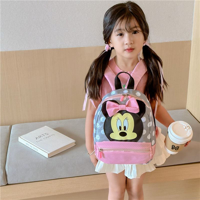 2025 Cross-Border Kindergarten School Bags Cute Boys and Girls Bags 2-6 Years Old Cartoon Girls Small Backpacks Girls Pairs