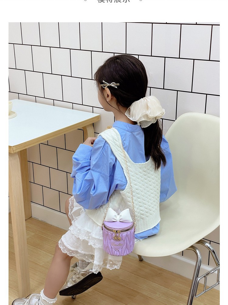 New Crossbody Bag Mini Kidsren's Butterfly Fashion Shoulder Pu Chain Bag Cute Family Shoulder Bag Handbag for Women