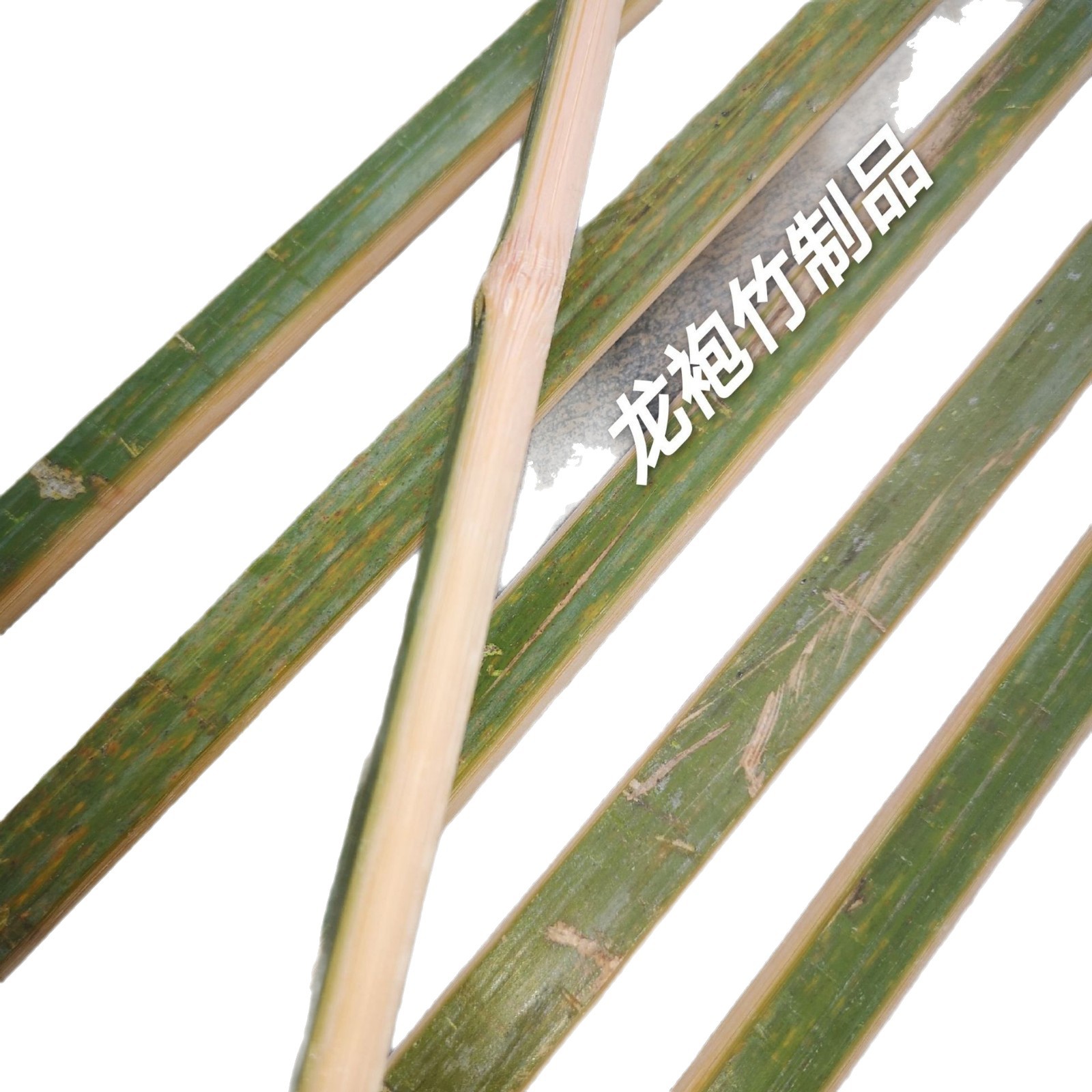 Decorative Bamboo Strips with Green Bamboo Pieces, Bamboo Strips, Floral Bamboo Strips Fishing Net Ring Material