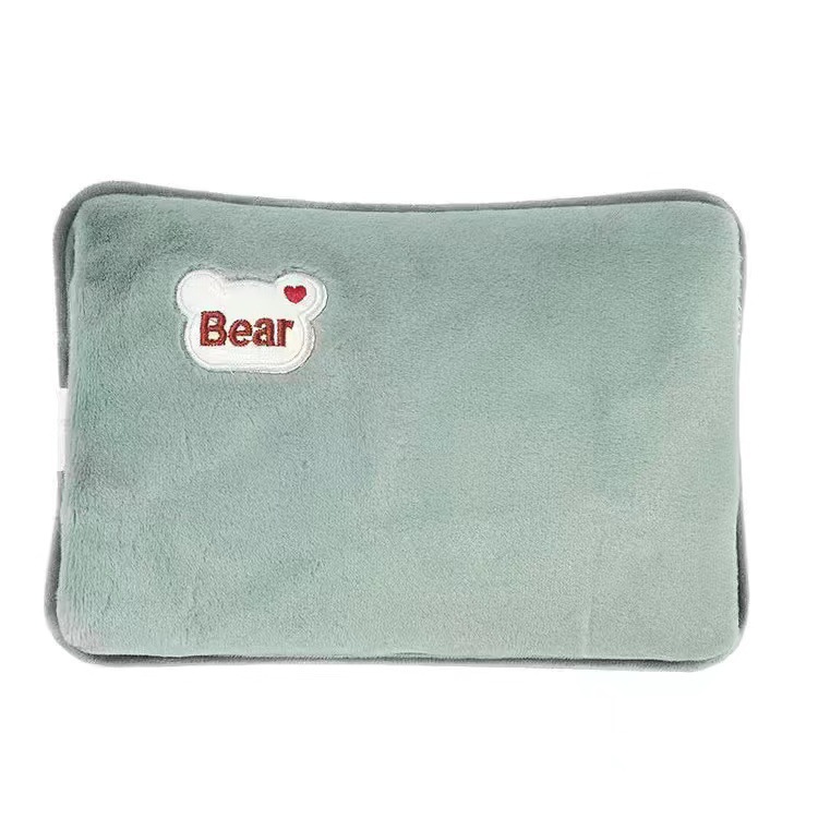Rechargeable Hot Water Bag Winter Cute Plush Warm Baby Portable Electric Warmer Hand Warmer Double Hand Explosion-proof Warm Water Bag