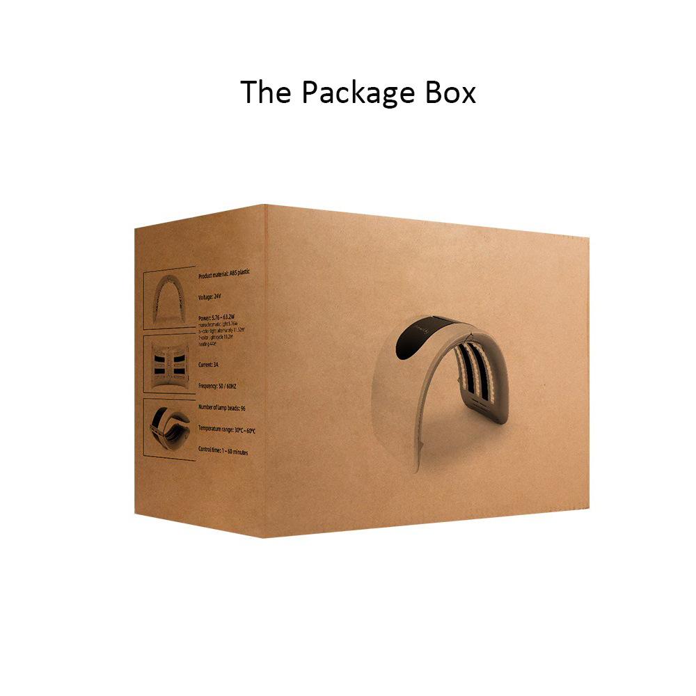 Colorful LED beauty mask spectrometer photon beauty rejuvenation acne removing freckle color light beauty salon folding