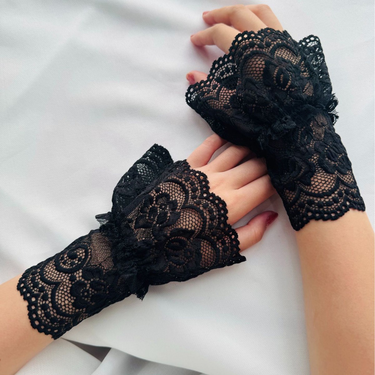 Новые сетчатые кружевные имитационные манжеты, модные, для женщин, оптовая продажа