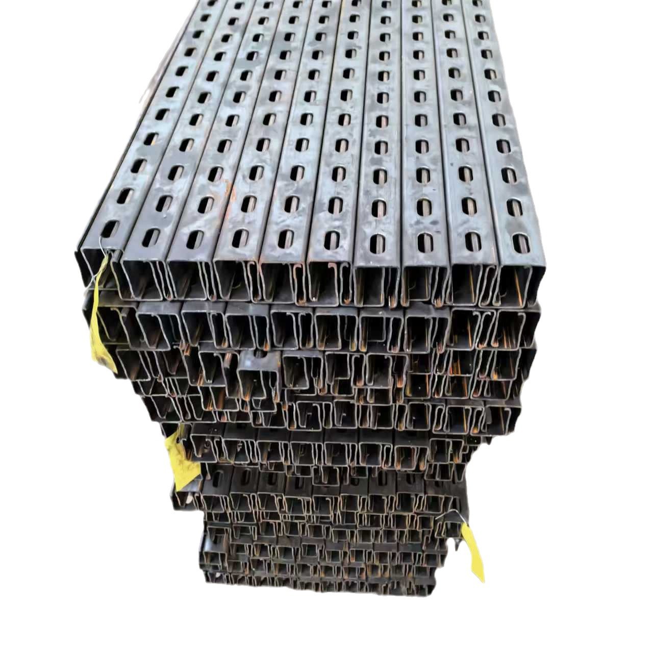 Ready-Made C-Shaped Steel, U-Shaped Steel, Roof Joists, Hot-Dip Galvanized Decorative Ground-Mounted Photovoltaic Brackets for Power Stations