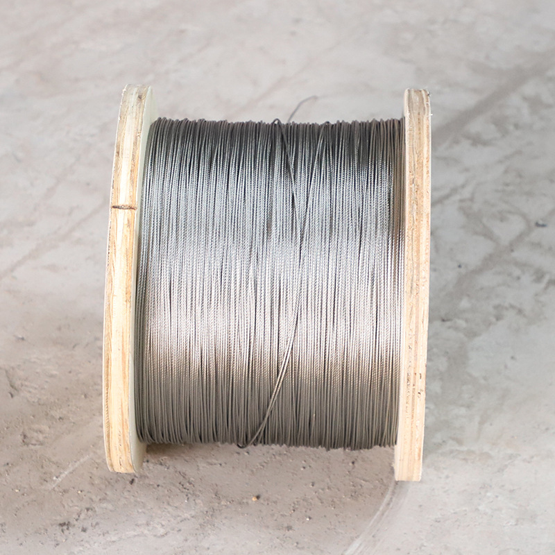 304 stainless steel wire rope 7*7-7*19 wire rope crane for clothes drying tower crane lifting traction 304 wire rope