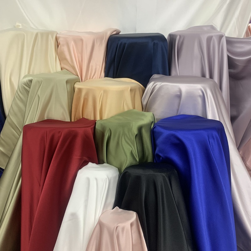 South Korea soft satin wedding dress glossy soft designer fabric DIY handmade fashion cosplay thick satin fabric