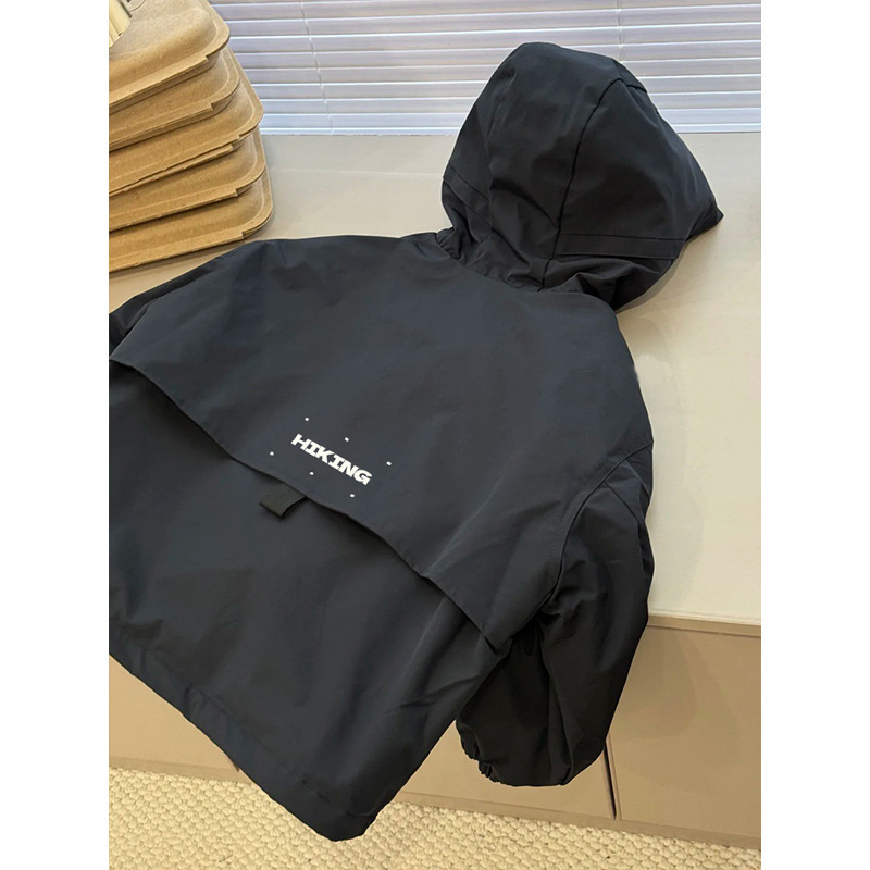 Boys' Spring Tops Spring and Autumn 2025 New Children's Tops Boys' Clothes Big Children's Workwear Outdoor