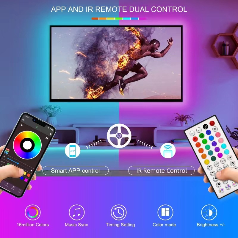 AliExpress Amazon hot 44 key Bluetooth music controller 5V light bar controller USB controller