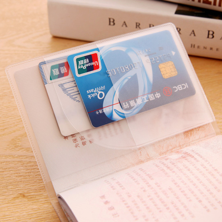 Thickened Multi-Card Passport Cover Frosted Waterproof Wear-Resistant Certificate Protective Cover Study Abroad Travel Passport Pass