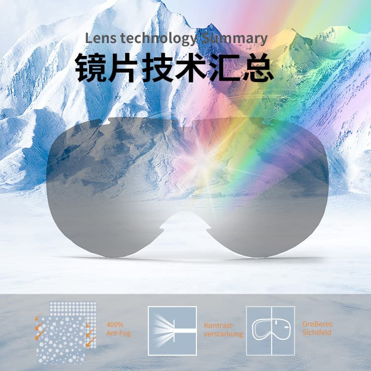 Cross-Border Ski Goggles Double-Layer Anti-Fog Ski Goggles Myopia Professional Equipment High-Definition Breathable Windproof Goggles Ski Goggles