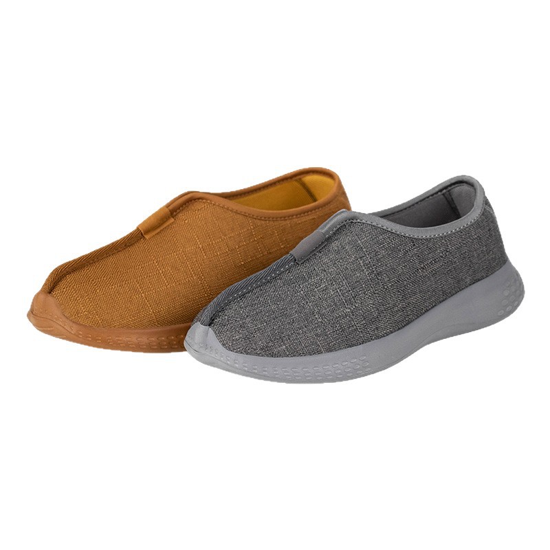 Monk Shoes for All Seasons, Breathable Linen Monk Cloth Shoes with Sports Soles, Zen-Style Layperson Shoes, Lightweight