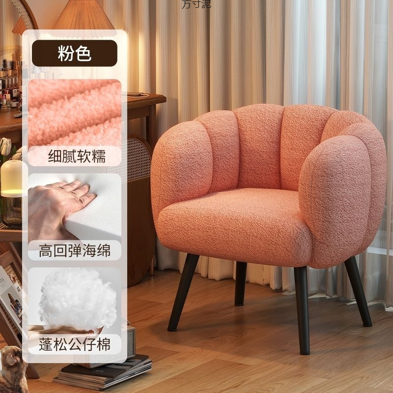 Bedroom Computer Chair Simple Dressing Table Stool Home Living Room Leisure Lazy Sofa Chair Nail Salon Single Sofa
