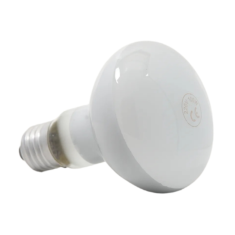R80 100W Frosted Heating Bulb Amphibian and Reptile Animal Heat Bulb Food Warming Reflective Heating Lamp