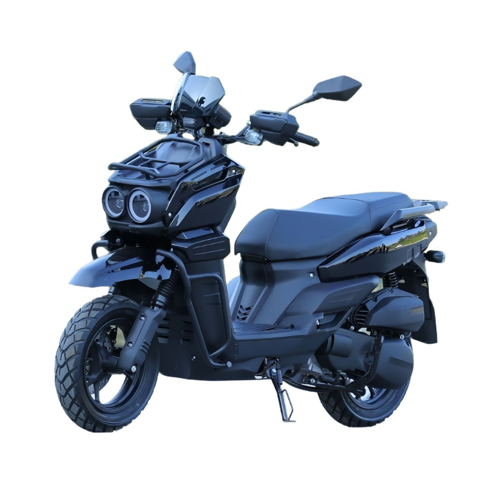 Cross-Border Export Source Factory Tank 150Cc Gasoline Scooter Two-Wheeled Motorcycle Bulk Fuel Scooter