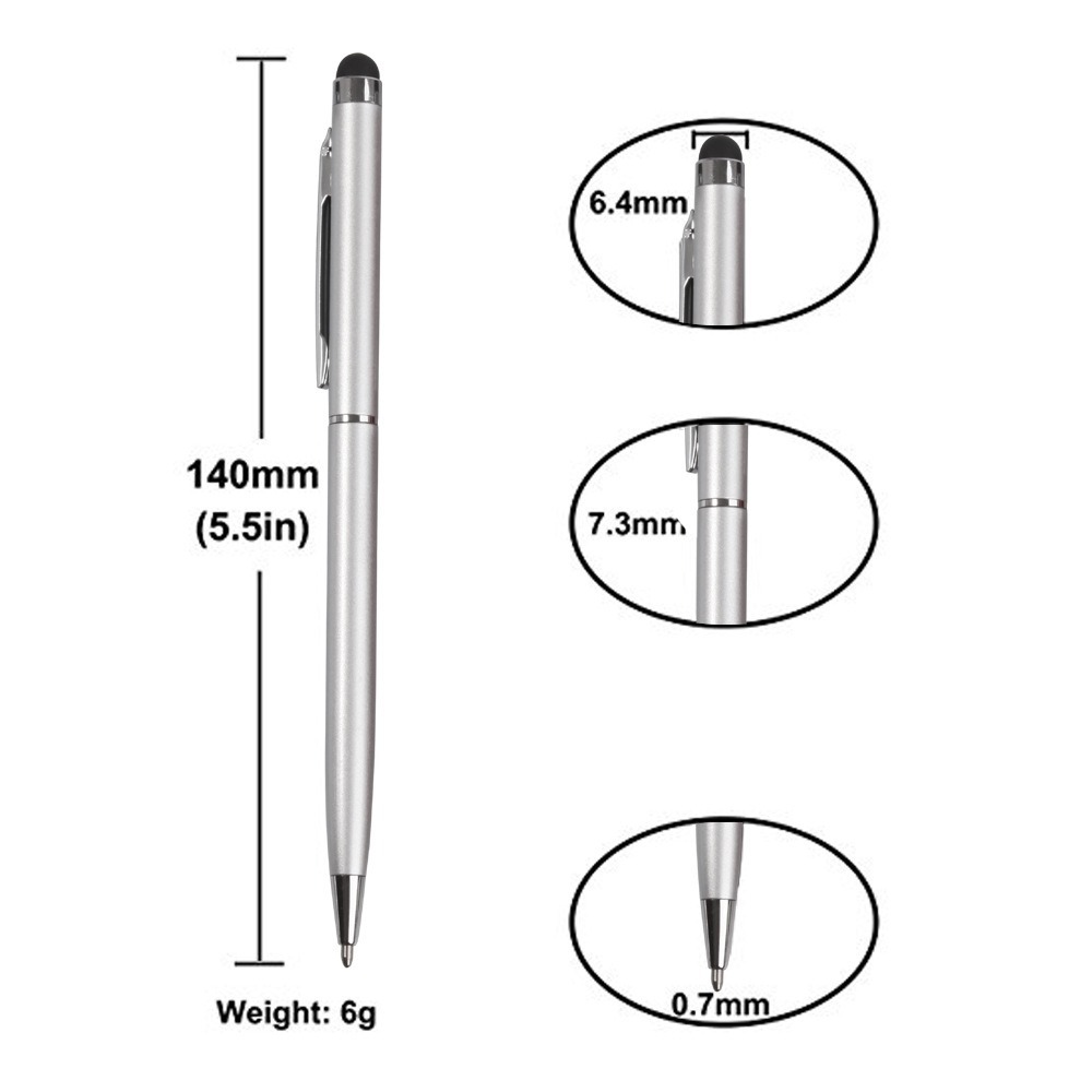 Touch metal handwriting capacitance pen dual-purpose stylus Gao Shi round bead advertising gift mobile phone handwriting stylus