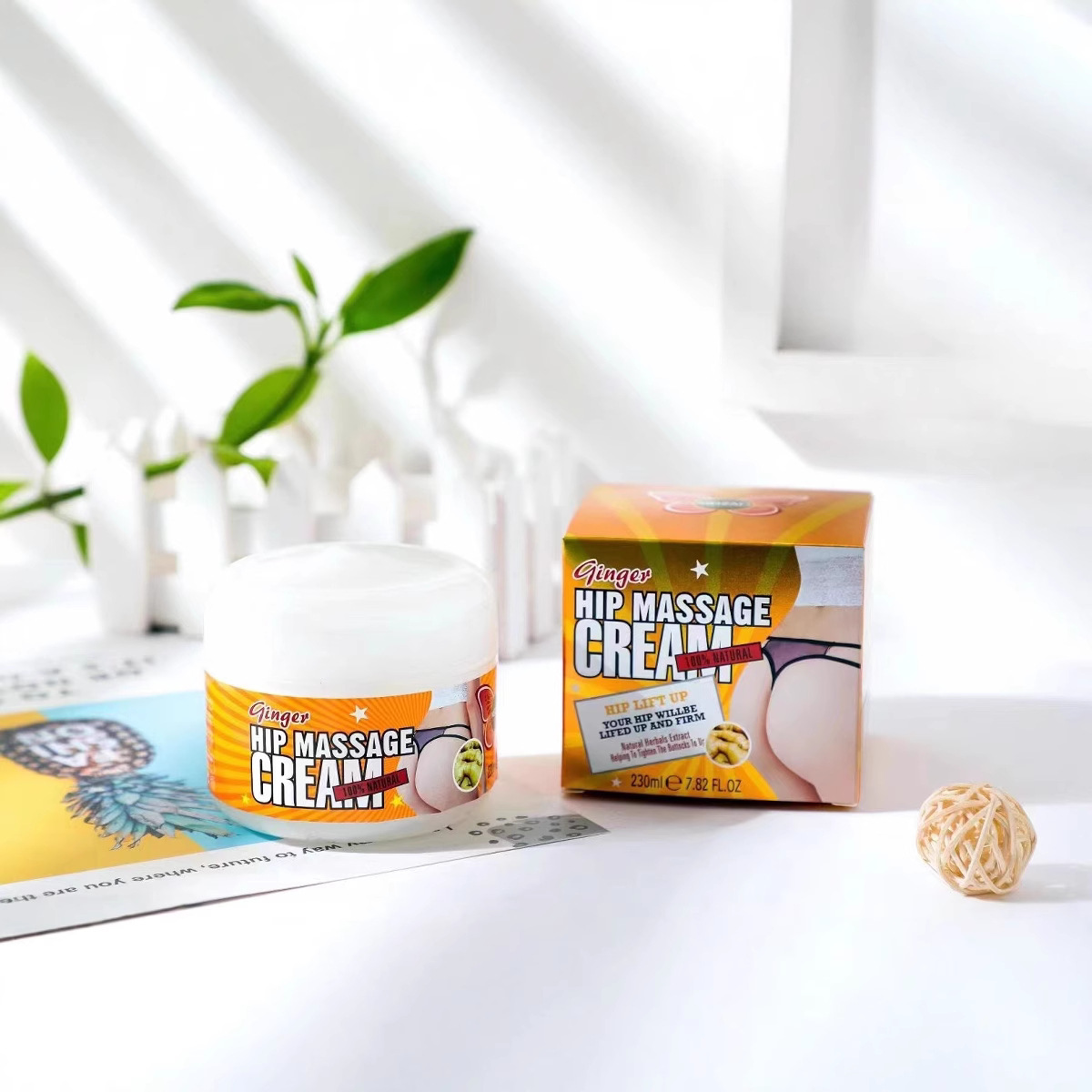 Massage slimming cream hydrating moisturizing firming skin plump cream chest hip cream body cream English version for export only