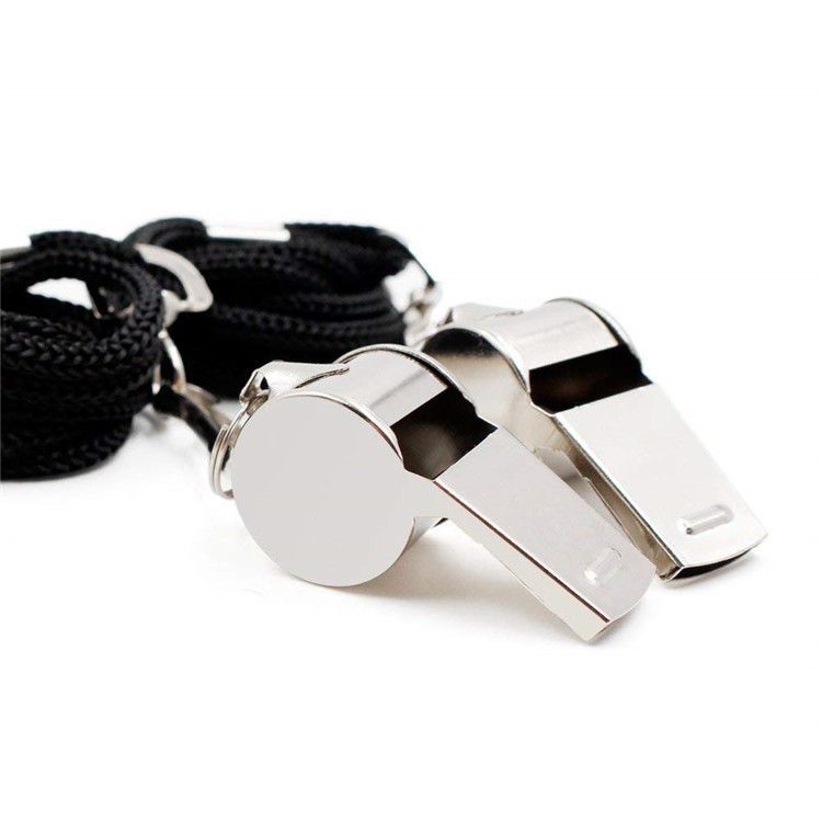 Whistle, Edge-Wrapped Whistle, Stainless Steel Whistle, Metal Whistle, Outdoor Survival Whistle, Traffic Command Whistle