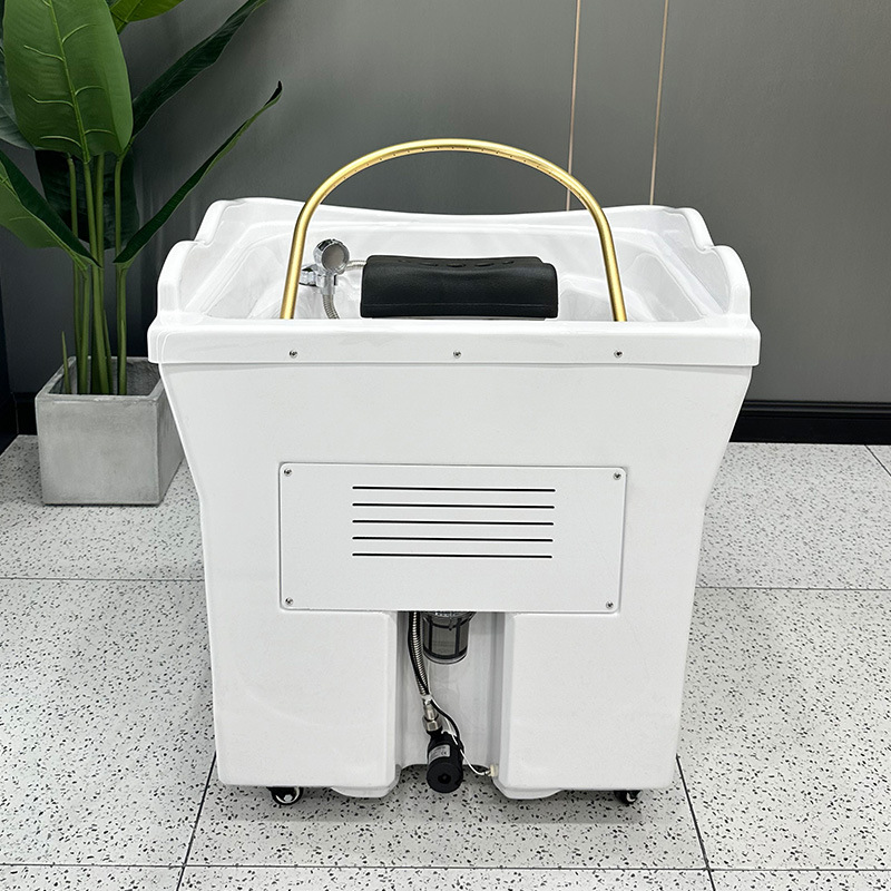 Mobile head therapy machine fumigation water circulation head therapy hair salon hair care shampoo basin beauty bed massage bed shampoo basin