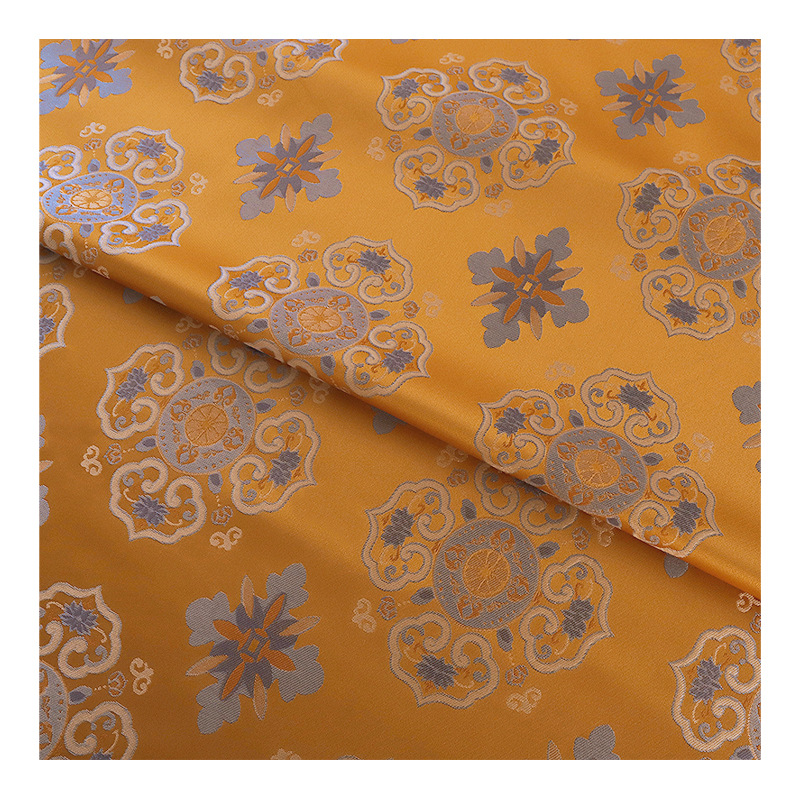"FS135 Zi Ling Bao Hua" Guofeng Jacket Coat Clothing Fabric Imitation Song Brocade Jacquard Brocade Fabric
