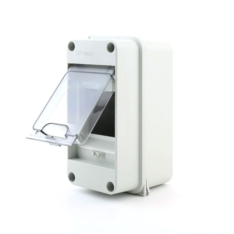 Outdoor Distribution Box with Ip65 Protection Rating, Surface-Mounted White Ht-3 Circuit Waterproof Charging Pile Protection Box