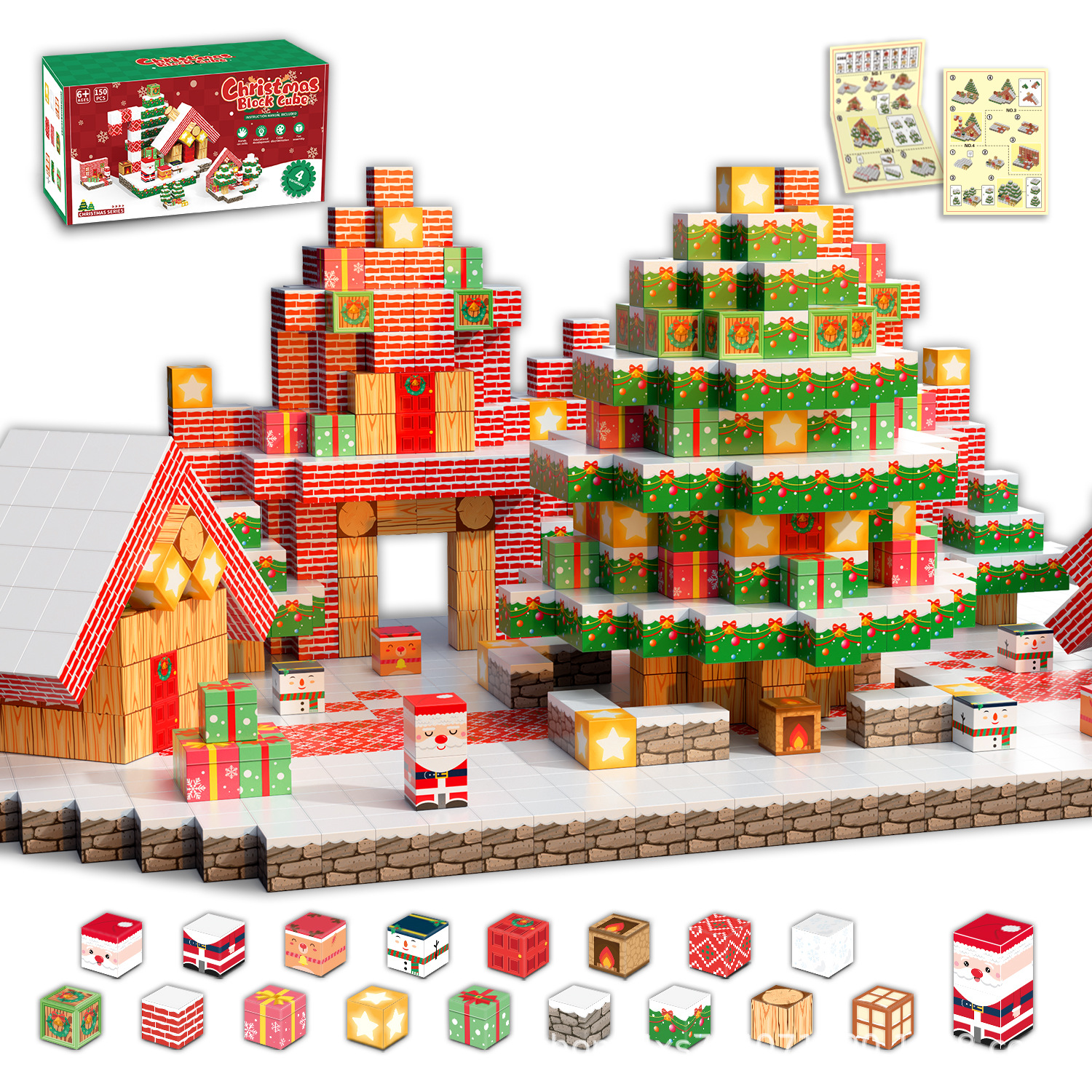 Популярные магнитные кубики, подарки для детей на Рождество