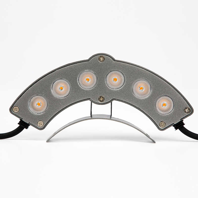 Led Corrugated Lamp Outdoor Waterproof Ancient Building Adjustable Angle Spotlight Project Lighting Eaves 6W Tile Lamp Manufacturer