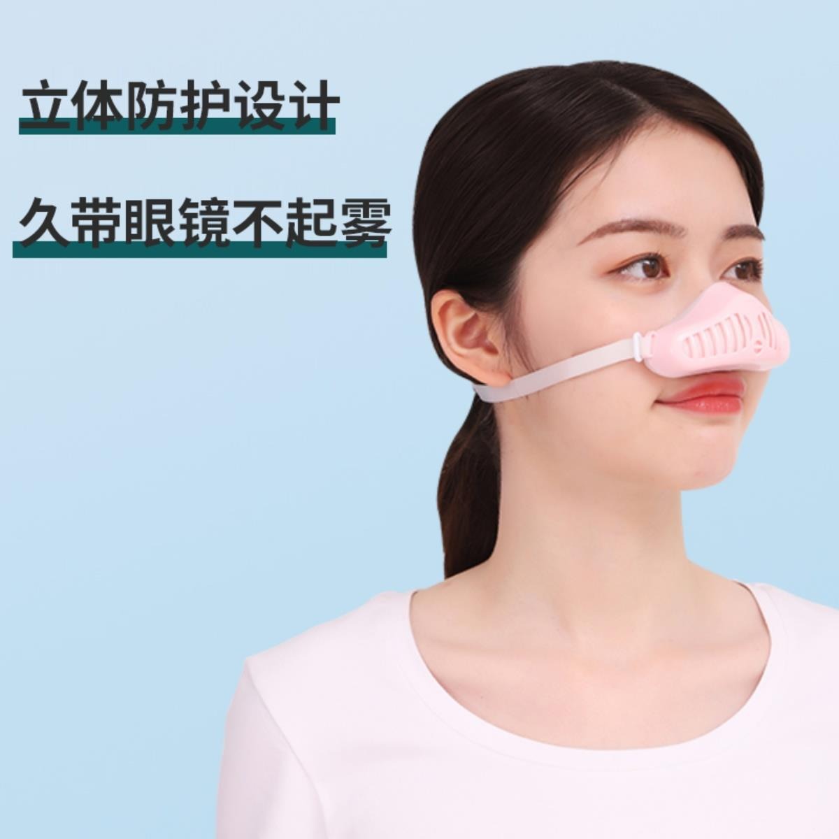 Dust-proof Nose Cover Pollen Allergy Breathable Mask Oil Fume Dust Welding Mask Factory Dust-proof Catkin Cold Air