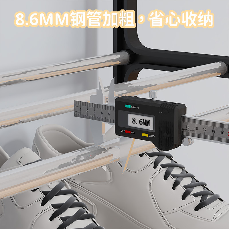 Simple Trapezoidal Shoe Rack Home Doorway Dormitory Dormitory Storage Shoe Cabinet Balcony Four-layer Rack Super Large Space-saving