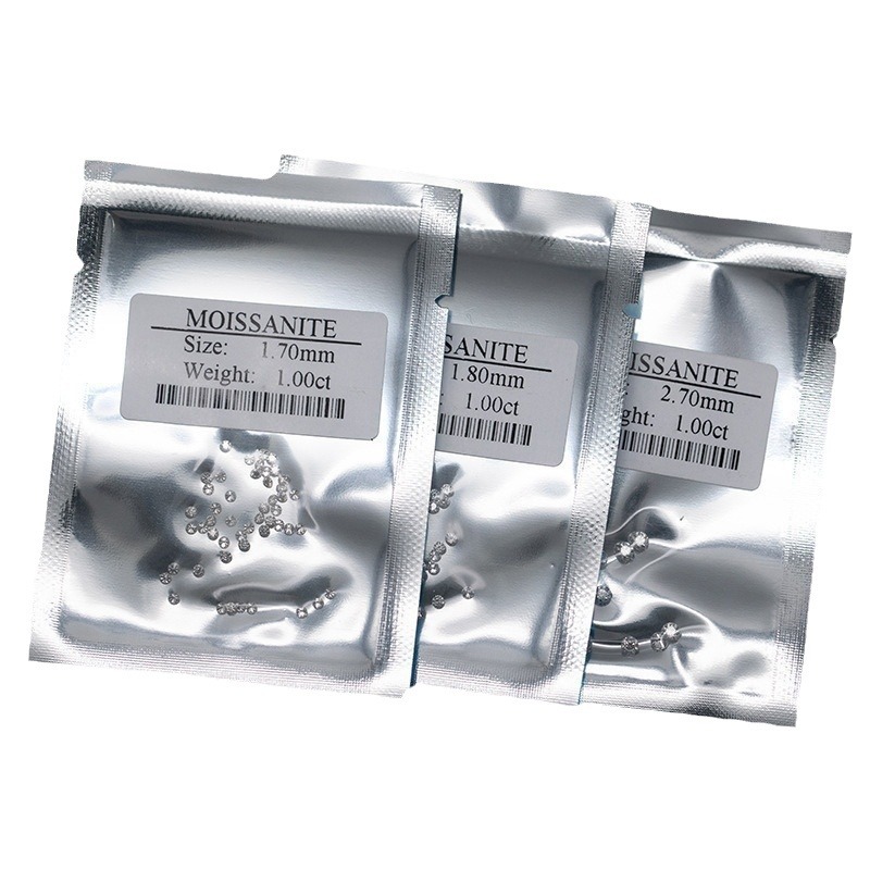 Udiamonds Moissanite Centimeter D Color 0.8-2.9mm Cuban Chain Clock Inlaid with Stone Source Factory