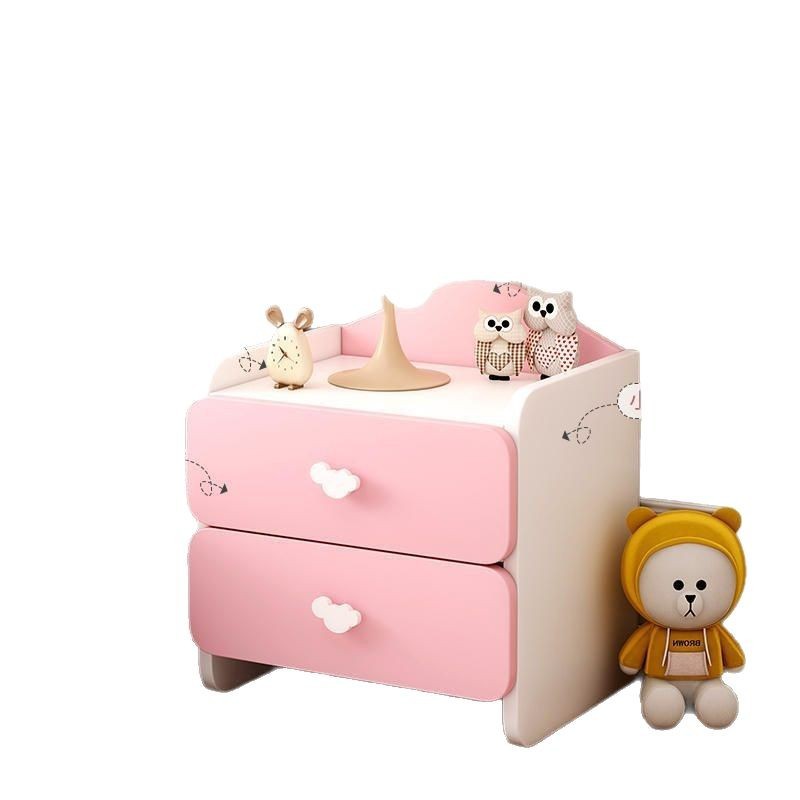 Children's Bedside Table Cute Household Bedroom Storage Cabinet Simple Modern Internet-popular Creative Small Cabinet Bedside Storage Rack