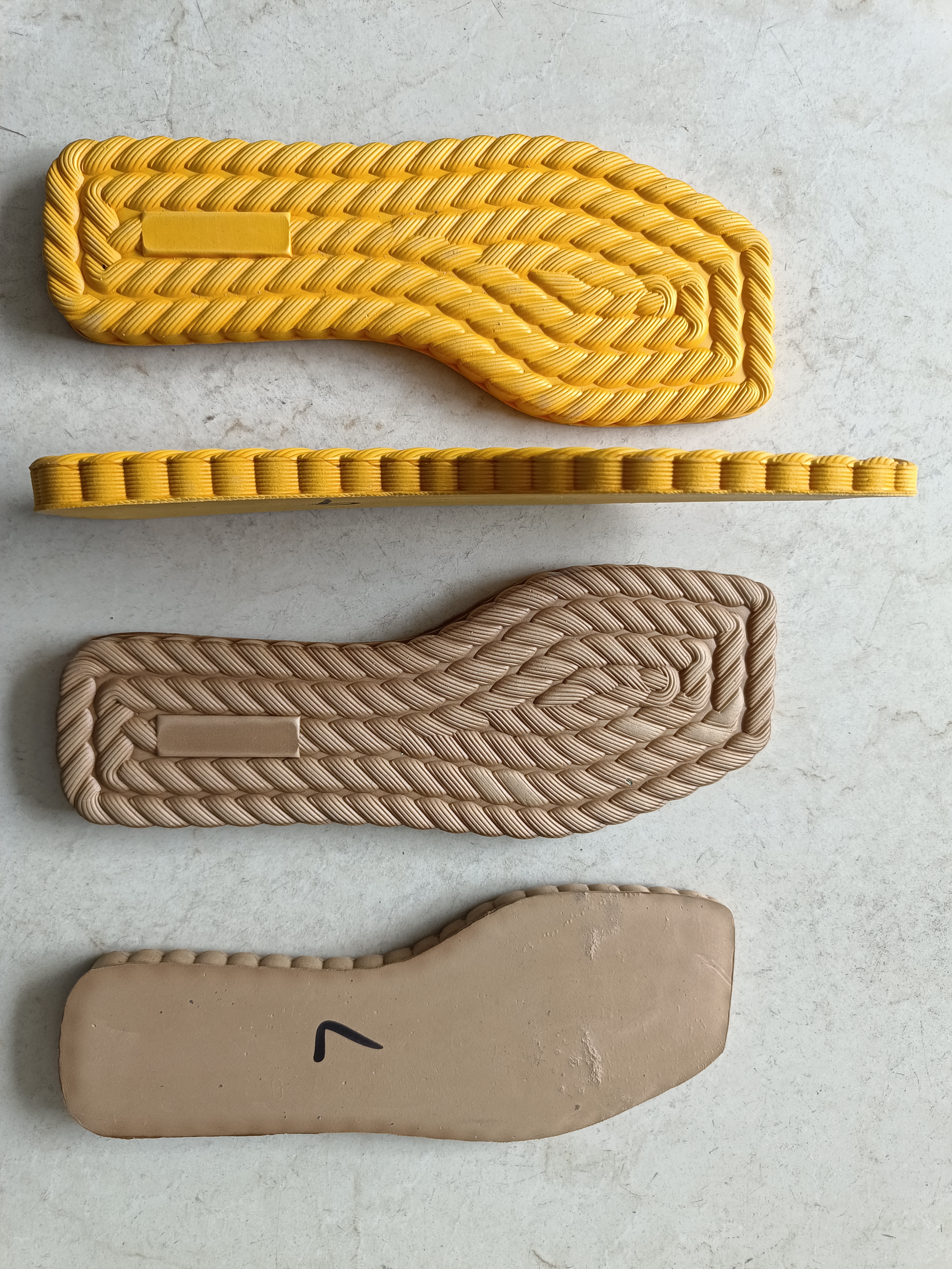 Новая подошва из ЭВА, холодная и горячая прессовка