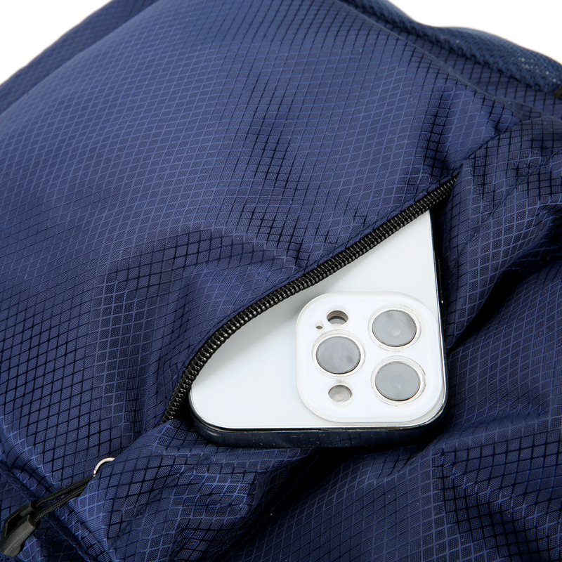 Drawstring Backpack Men's Fitness Basketball Backpack Printed Logo Large Capacity Water-Repellent Portable Storage Drawstring Pocket