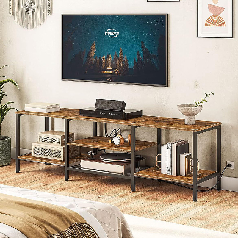 Customizable Entrance Cabinet with Samples 160cm Retro Tv Cabinet Multi-Layer Storage Rack Balcony Flower Rack Living Room Tv Rack