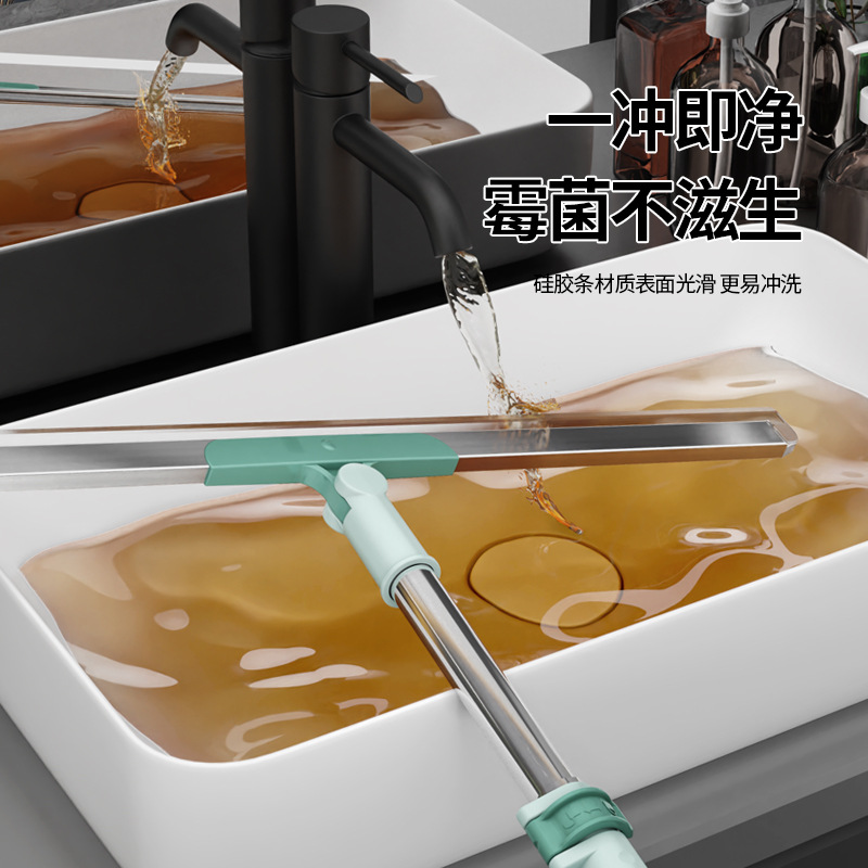 New Multifunctional Magic Broom Dust Removal Silicone Floor Scraper Floor Cleaning Broom Bathroom Toilet Wiper Artifact