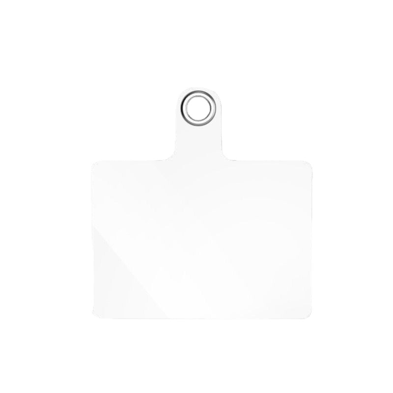 Soft pvc mobile phone lanyard gasket anti-loss clip transparent back sticker lanyard patch mobile phone charging port fixing piece