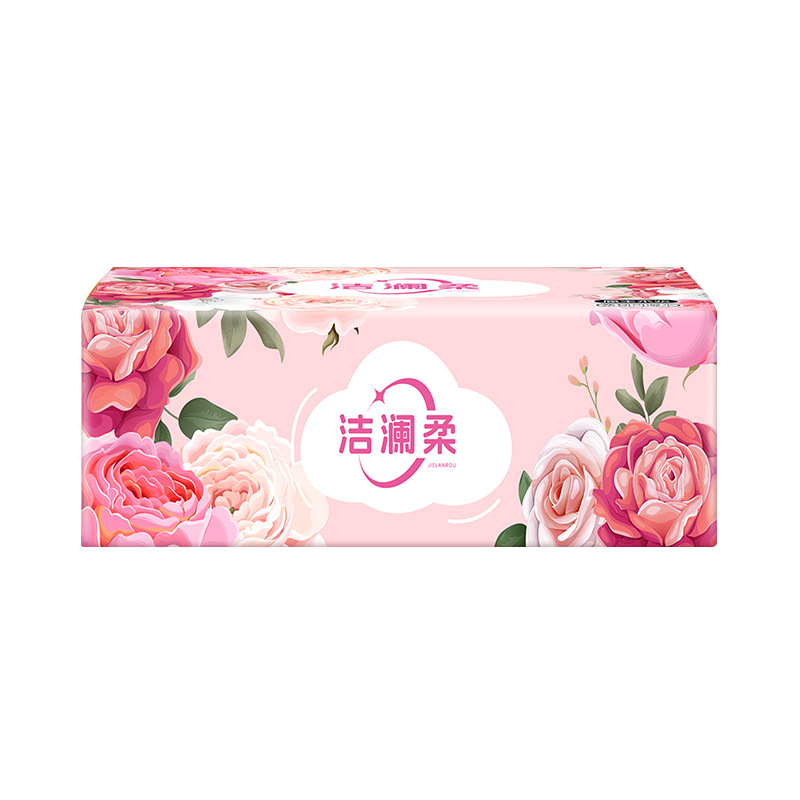 Jielanrou Household Factory Removable Tissue Paper Toilet Paper, 16 Packs Per Box, 4-Ply, 210 Sheets, Made from Virgin Wood Pulp