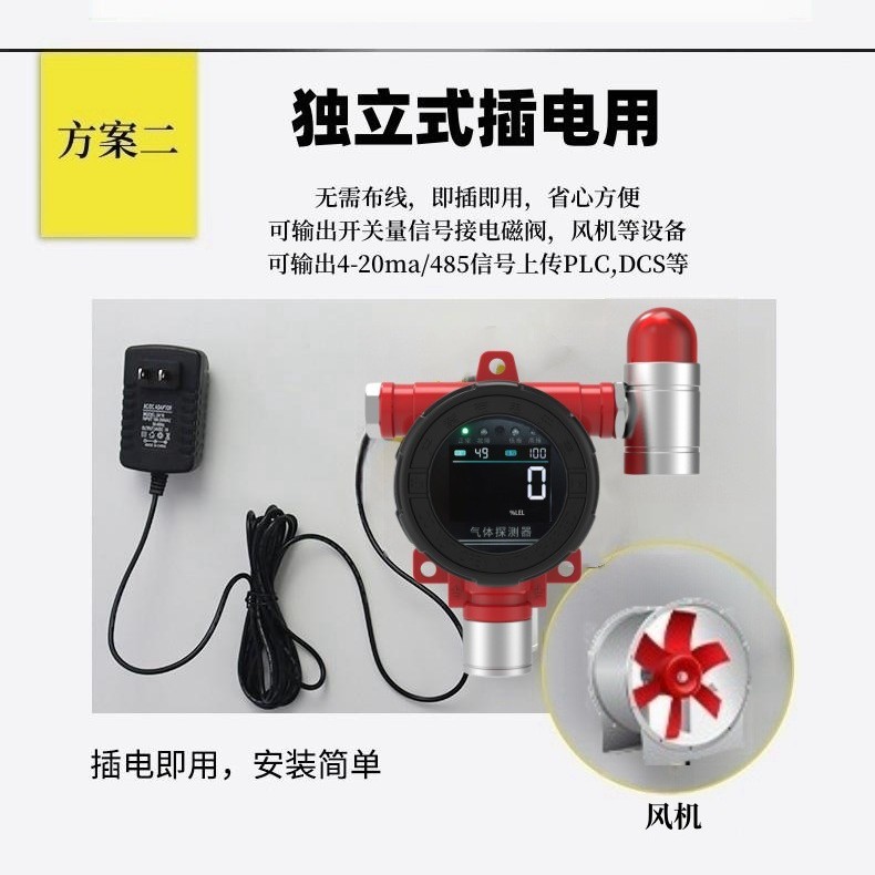 Factory direct online oxygen concentration detector laboratory testing oxygen content alarm low oxygen explosion-proof