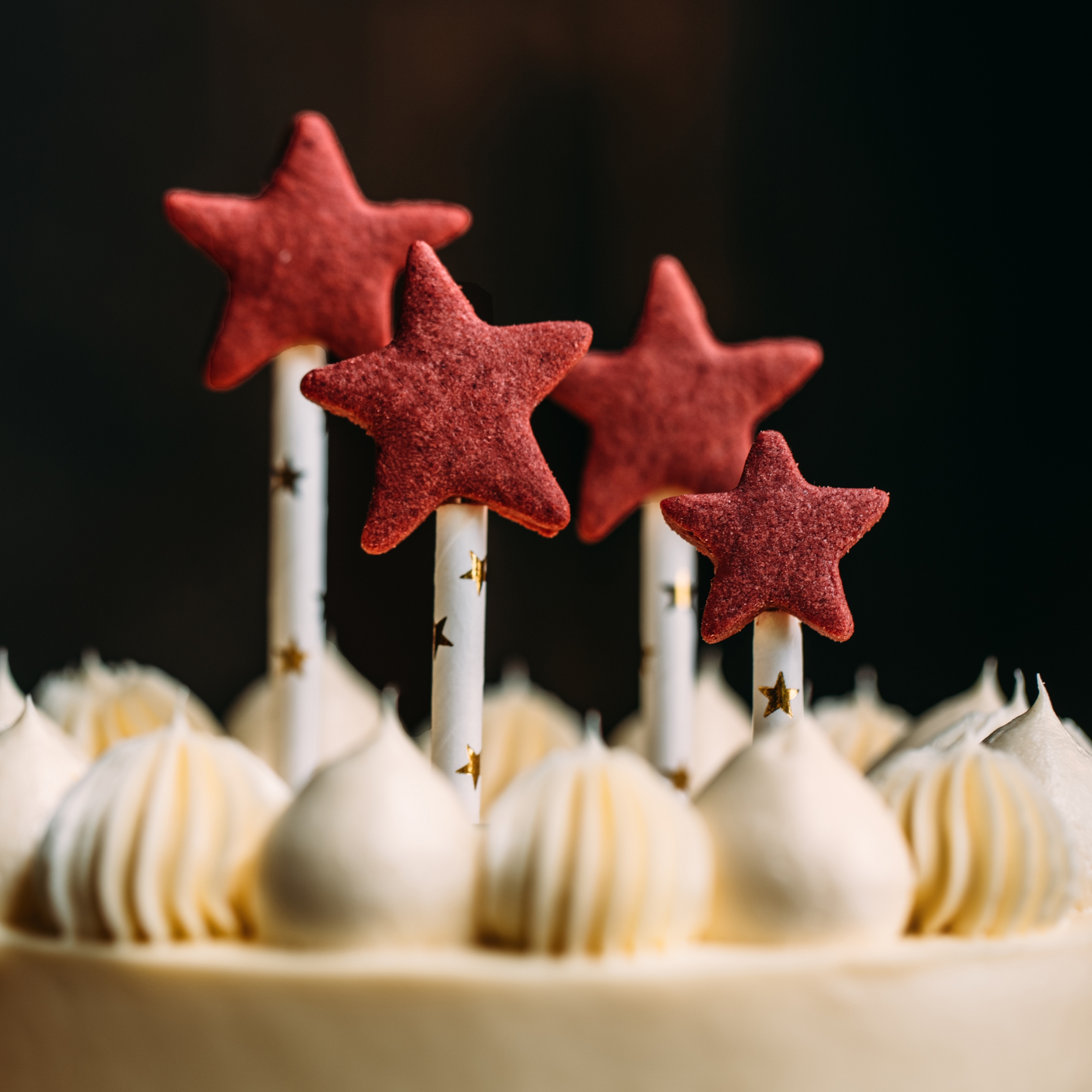 /Star Red Velvet Cheese Birthday Fresh Cake Animal Cream Double Layer Chengdu City Delivery No