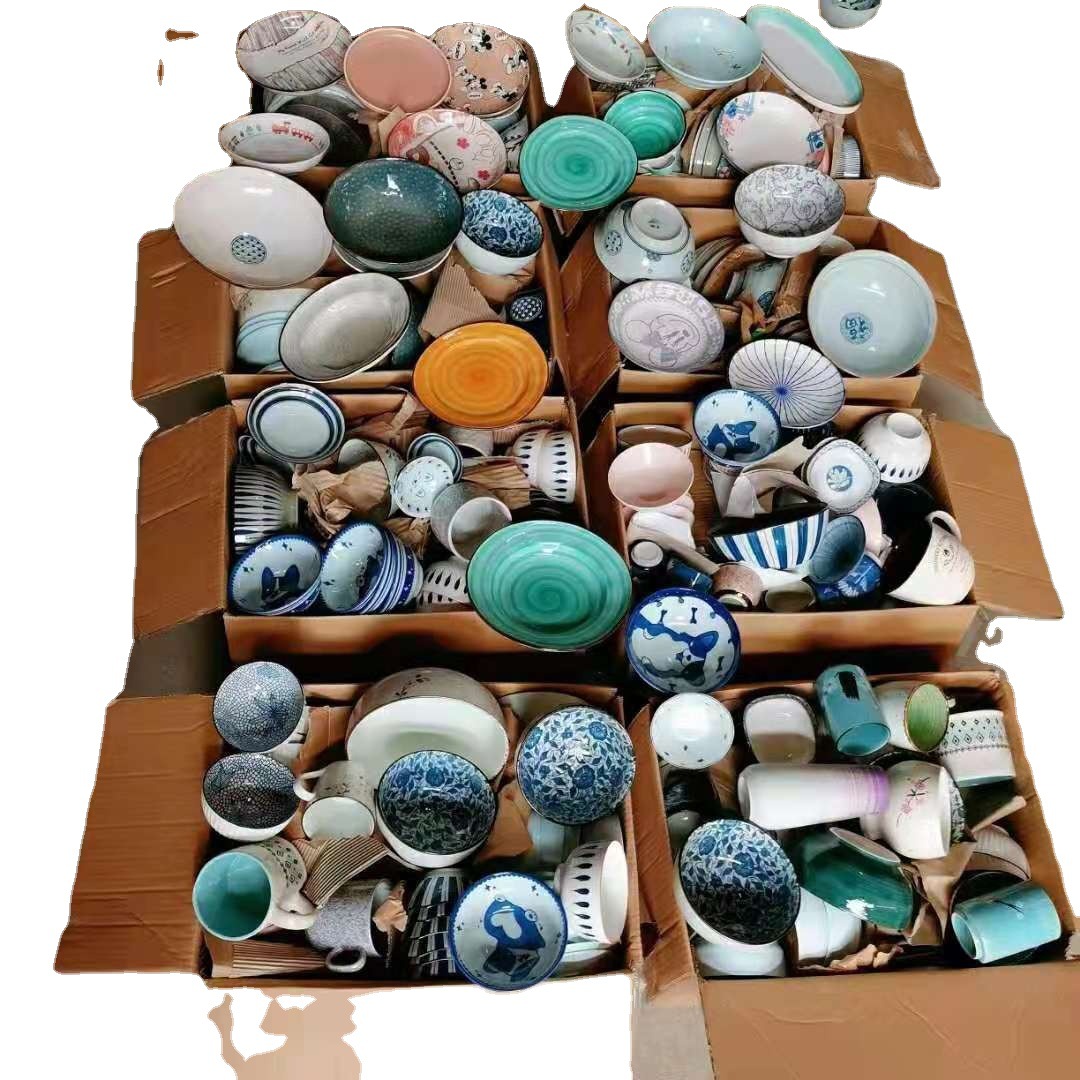 Stall ceramic Miscellaneous wholesale household Rice Bowl night market stall ceramic Miscellaneous 10 yuan 3-sample stall supply