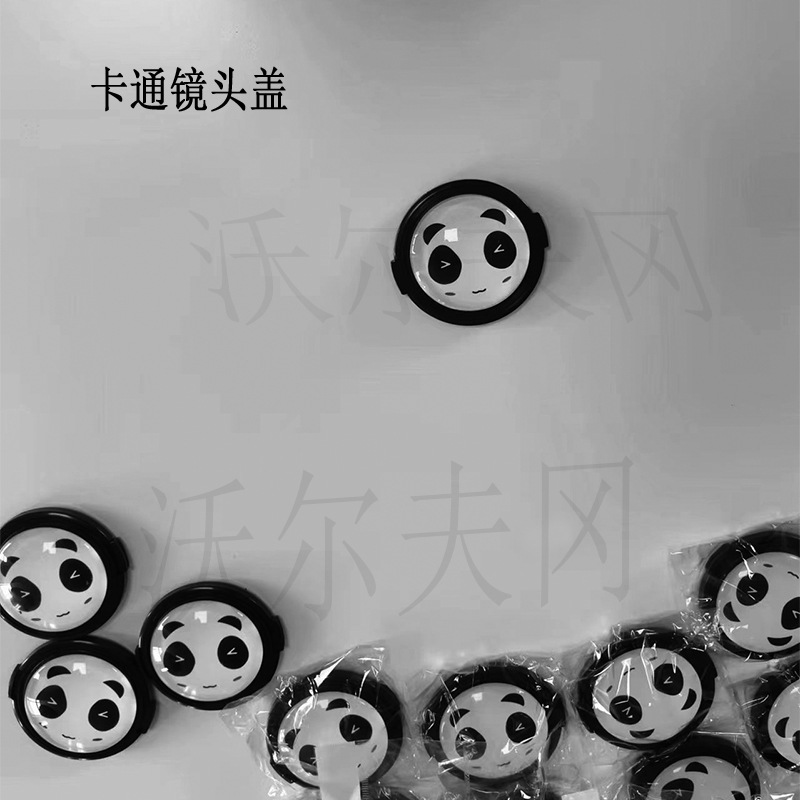 Wolfgang Panda Lens Cover for Canon EOSR5 R6 R7 R 10 200D Camera Cartoon Lens Cover