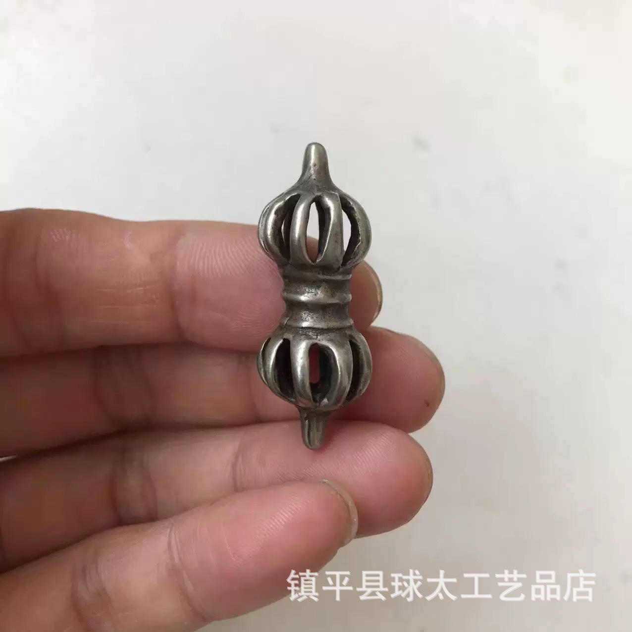 Wholesale Nepalese Handmade Antique Small Size Portable Nine-Pronged Small Vajra Pestle for Exorcism Special Sale