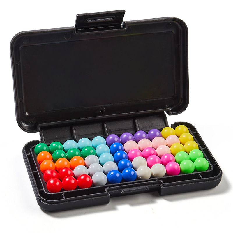 Cross-Border Amazon Iq Smart Magic Bead Puzzle Board Game 200 Levels 2D3D Double-Sided Puzzle Challenge Toy