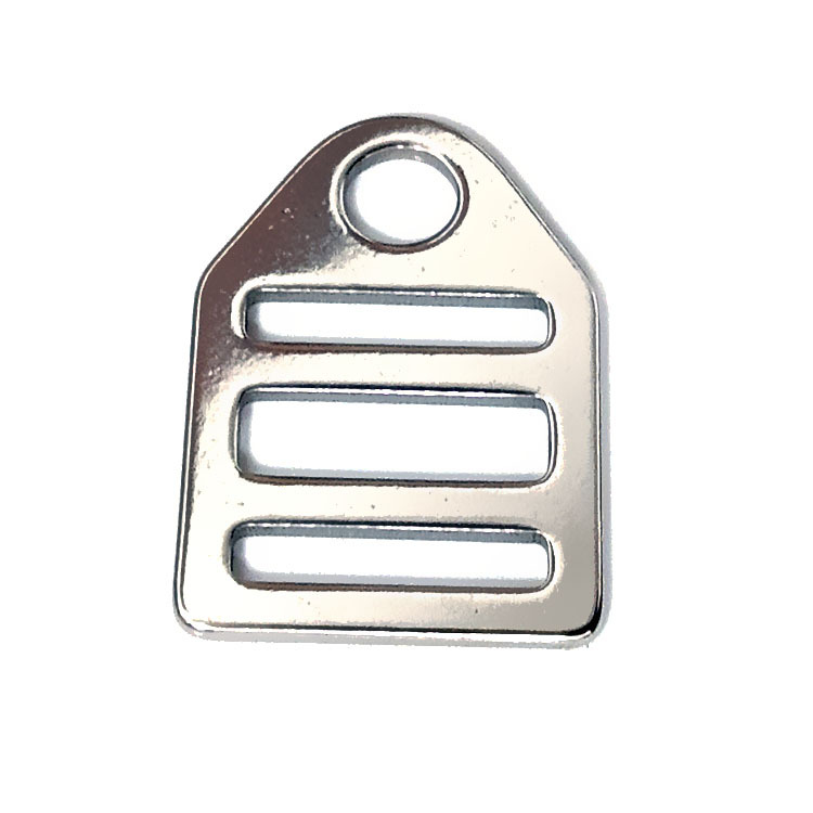 Stainless Steel Metal Luggage Webbing Fixed Adjustment Buckle Accessories Manufacturing Japanese Buckle Nine-Character Mesh Buckle