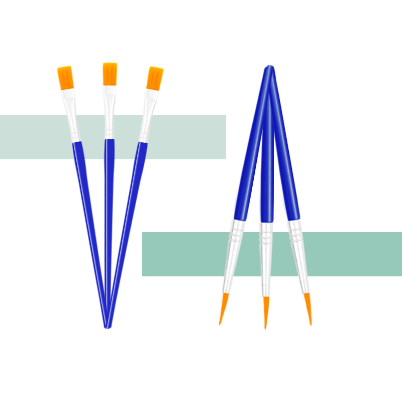 Детская DIY акварельная ручка 10.5 см плоская ручка для обводки акриловая масляная ручка оптовая