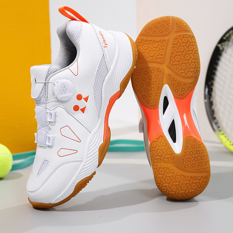 Competitive table tennis shoes badminton shoes tennis shoes lightweight sports shoes men and women breathable rotating buttons wholesale and retail