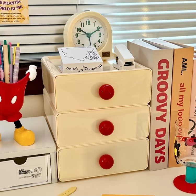 Dopamine Ball Uv Plated Round Bead Fruit Box Top Cover Tissue Box Clown Nose Drawer Handle Storage Decorative Accessories